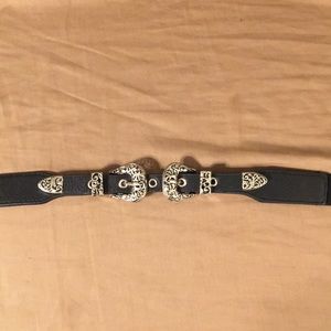 Snap double-buckle belt
